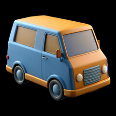 toy car isolated, van