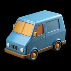 toy car isolated, van