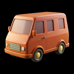 toy car isolated, van