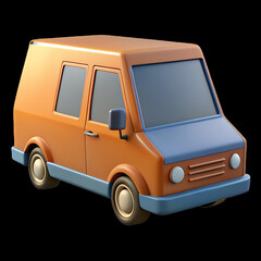 toy car isolated, van