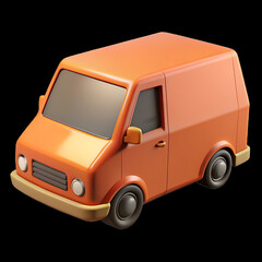 toy car isolated, van