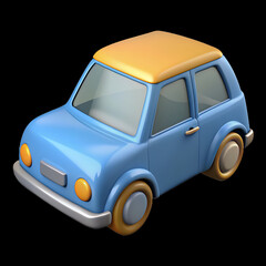 vintage toy car isolated