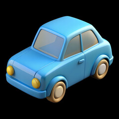 vintage toy car isolated