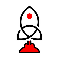 Rocket Vector Logo Design Template
