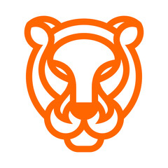 Tiger Head Vector Logo Design Template