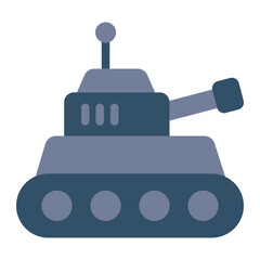 Obraz premium Tank military icon