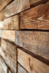 close up of wall made of wooden planks 