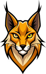 Modern lynx logo illustration design.
