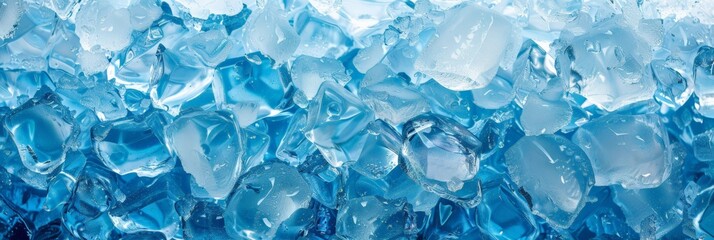 background texture of cold blue ice 
