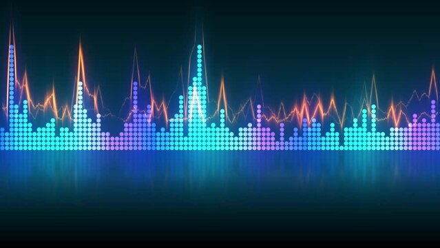 オーディオスペクトラムのループ映像