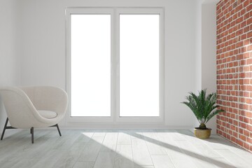 Modern interior design. 3D illustration