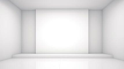 White empty studio background vector presentation design template