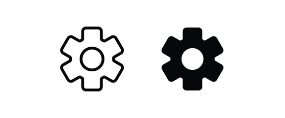 Setting icon, Tools, Cog, Gear, help options account, Settings, Cogwheel, mechanism Operations icons button, vector, sign, symbol, logo, illustration, editable stroke, flat isolaated on white