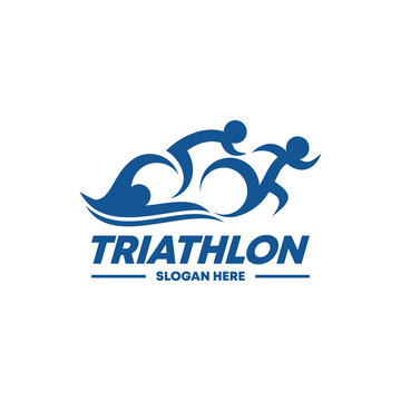 triathlon logo vector