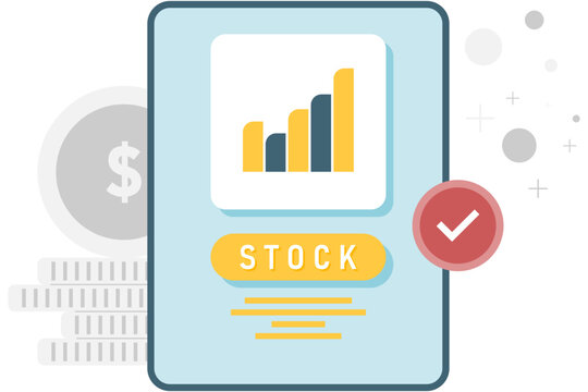 stock chart display on tablet