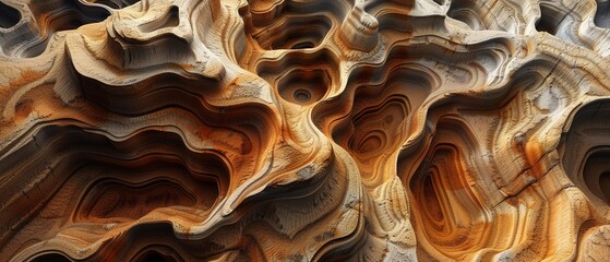 Stark clay formations in arid environment, weathered and textured, detailed view - obrazy, fototapety, plakaty