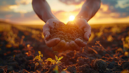 Green seedling growing - Powered by Adobe