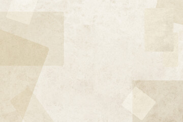 ベージュのレトロな長方形の不規則なデザインの壁紙。自然素材の風合いのある背景 - obrazy, fototapety, plakaty