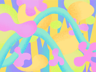 Abstract colorful for doodle geometric 
background.Vector trend shape for brochure cover template design.