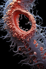 Close-up Microscopic View of the Ebola Virus: A Filovirus of Lethal Potential