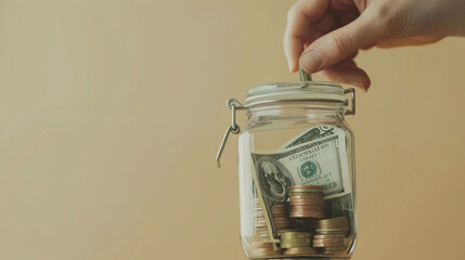 Saving the money concept