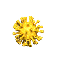 a yellow corona virus