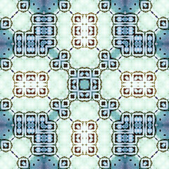 Obraz premium seamless abstract pattern and texture. Symmetrical pattern of watercolors and bubbles