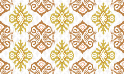 Hand draw Ethnic Seamless pattern Ikat geometric Indian style.Tribal ethnic vector texture. seamless striped pattern. great for textiles, banners, wallpapers, wrapping vector.