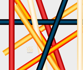 Abstract color straight lines vector background