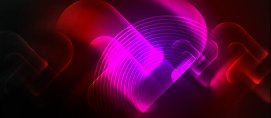Neon magic light design. Vector Illustration For Wallpaper, Banner, Background, Card, Book Illustration, landing page