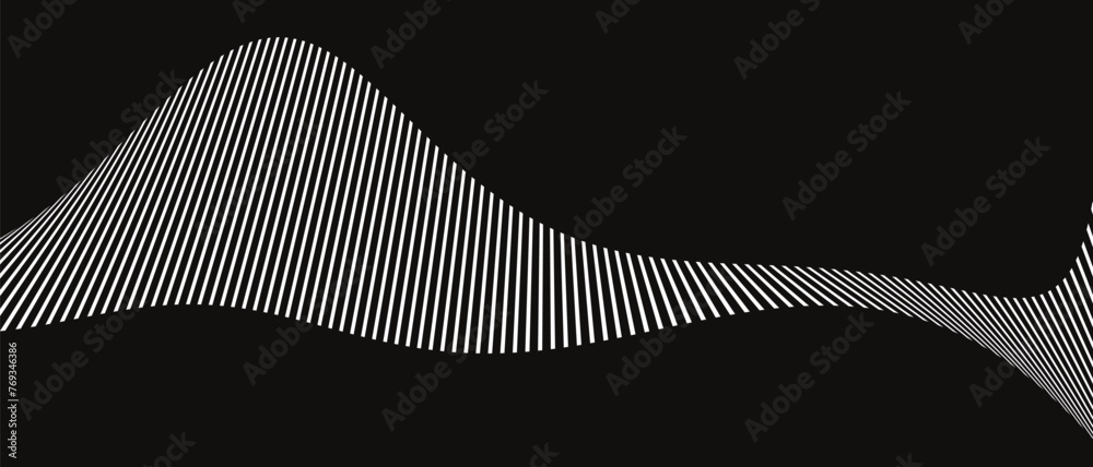Poster abstract geometric line pattern art vector illustration.