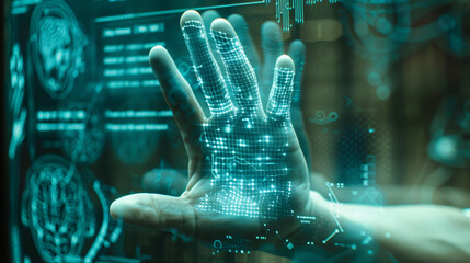 Holographic Handprint - Navigating the Digital Interface