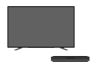 Naklejka premium テレビとブルーレイレコーダー