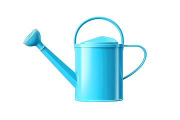 watering can, 3D rendering isolated on PNG Background. Generative Ai.