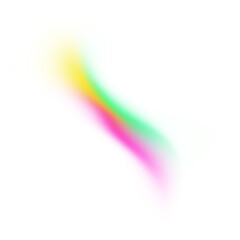 Rainbow gradient design element on transparent background