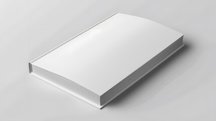 Blank book cover mockup layout design with shadows for branding. vector ,