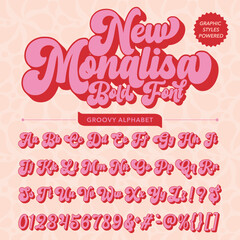 New Monalisa Retro Vintage Display bold Font alphabet © Shahabul