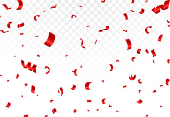 Falling red confetti celebration design, birthday, party, holiday, Celebration, confetti, decoration, luxury, symbol, congrats,