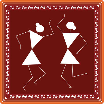 Indian Tribal Art  Warli Painting