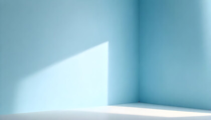 minimalist chic soft blue tones define a lightdrenched corner room mockup 