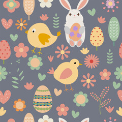 Seamless Easter pattern 