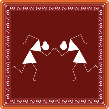 Indian Tribal Art  Warli Painting