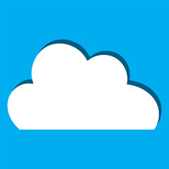 Cloud Icon Black . Clouds Illustration. Weather Climate Symbol .Computing Storage Logo . Cartoon Bubble Sign .Isolated.  Variations. EPS 10