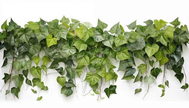 display ivy, isolated, white background.