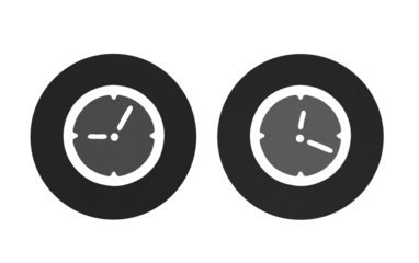 clock icaon symbol gray