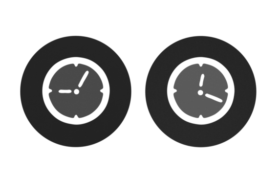 clock icaon symbol gray