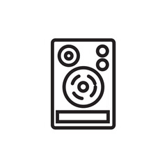 Audio Monitor Sound Line Icon
