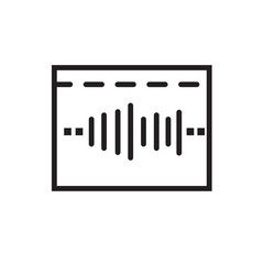 Audio Synth Sound Line Icon