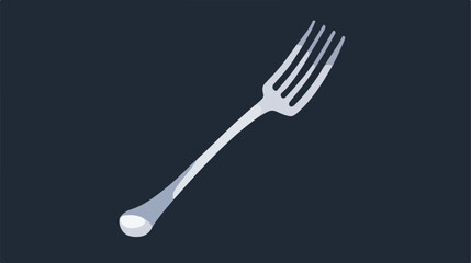 Fork cutlery icon image flat cartoon 