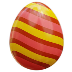 Fototapeta na wymiar 3D Easter Egg Illustration